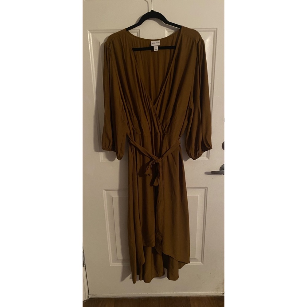 Ava & Viv brown dress with belt